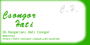 csongor hati business card